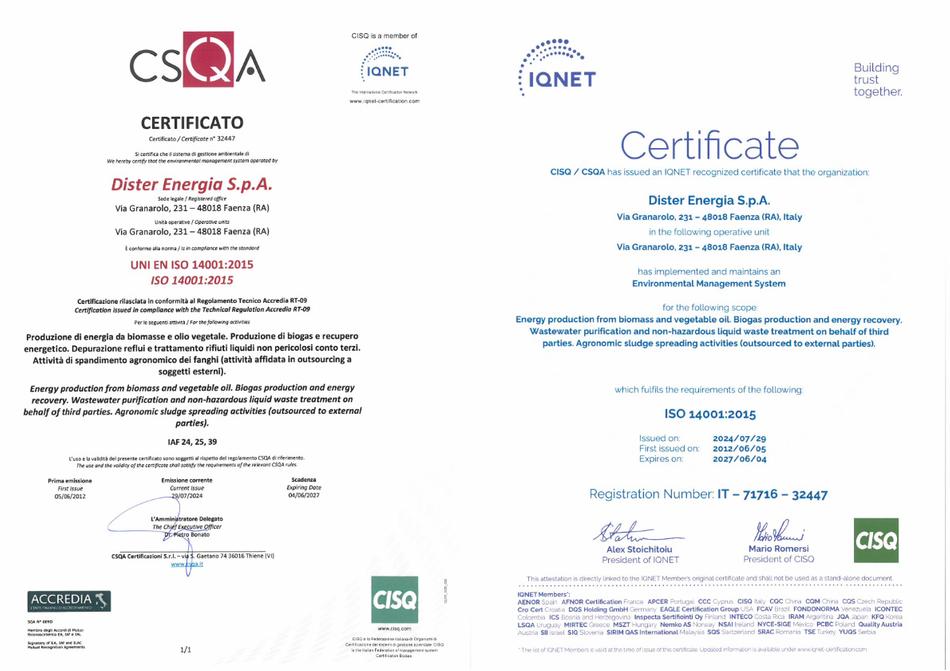 Certificazioni